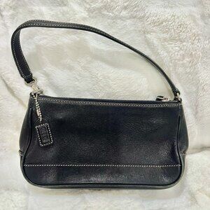 Coach Vintage Black Leather Demi Hampton Mini Shoulder Bag Y2K